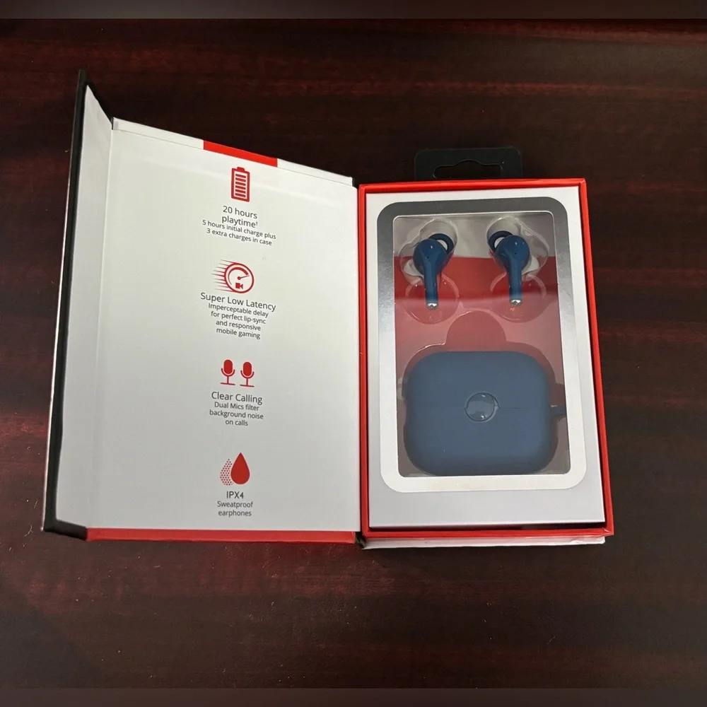 Prodigy Clear Wireless Earphones - Navy